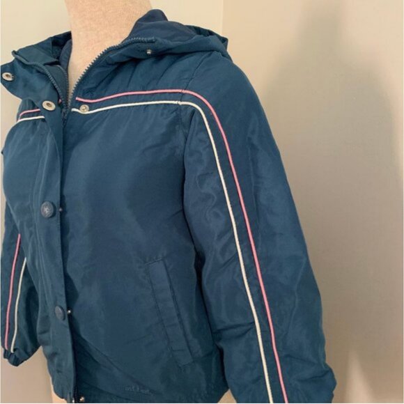 Oshkosh Girl's Hooded Jacket Full Zip and Snap Closure Size 7 - Picture 6 of 10